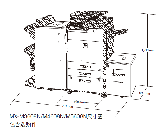 夏普MX-M3608N復(fù)印機租賃